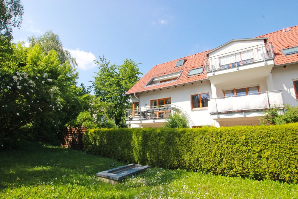 Ansicht vom Garten Wohnung kaufen Stuttgart-Plieningen