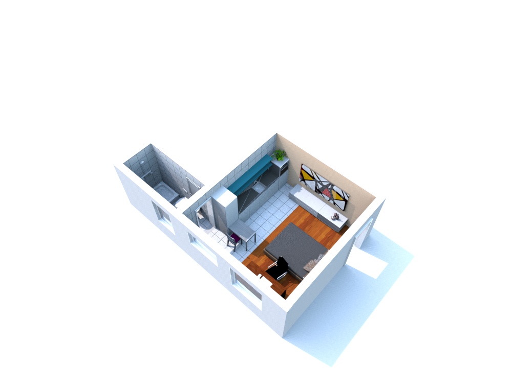 3D-Grundriss Wohnung kaufen Benningen am Neckar