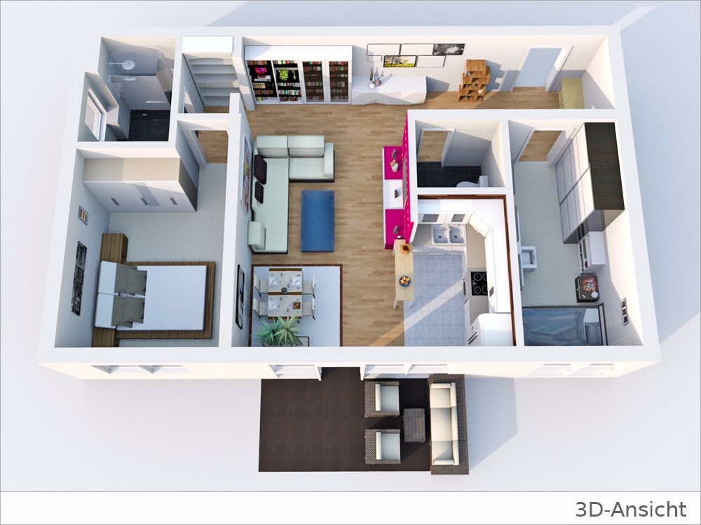 3D-Grundriss Wohnung kaufen Stuttgart