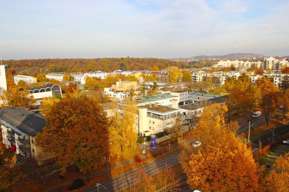 Ausblick Balkon Wohnung kaufen Stuttgart / Giebel