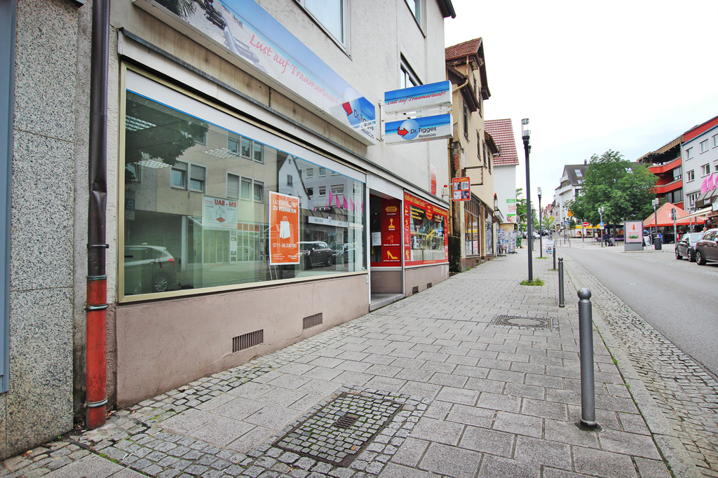 Außenansicht Einzelhandel mieten Stuttgart / Feuerbach