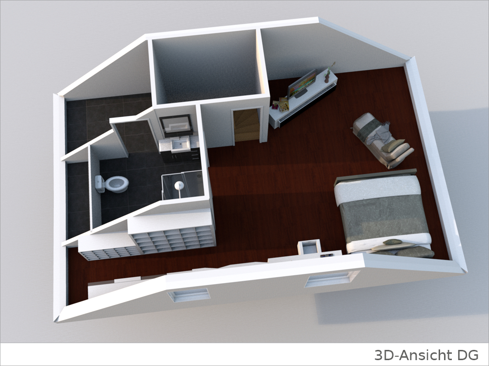 3D Ansicht DG Haus kaufen Stuttgart