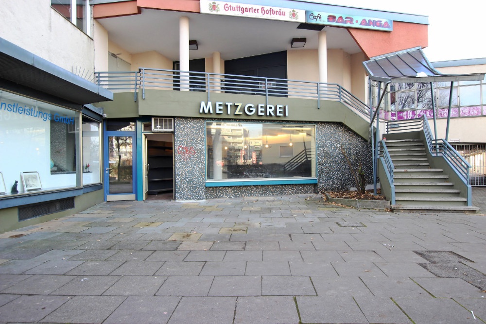 Außenansicht Einzelhandel mieten Stuttgart / Rot